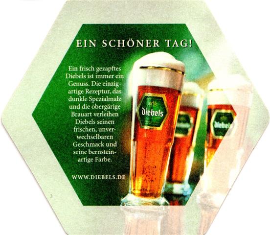 issum kle-nw diebels ein schner 1b (6eck195-3 glser-rand grn)